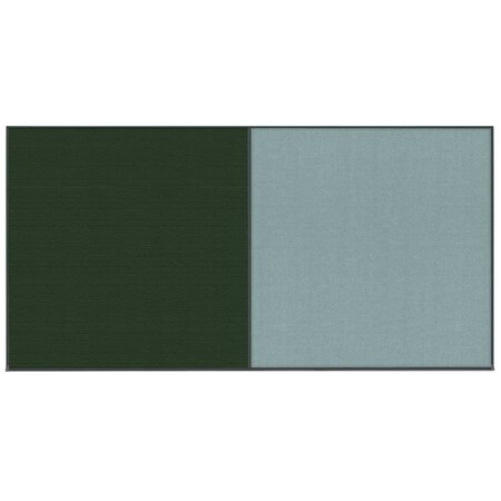 United Visual Products Enclosed Corkboard, 1 Door, 60"x36", 4" Fra UV3410-GOLD-DBURGU